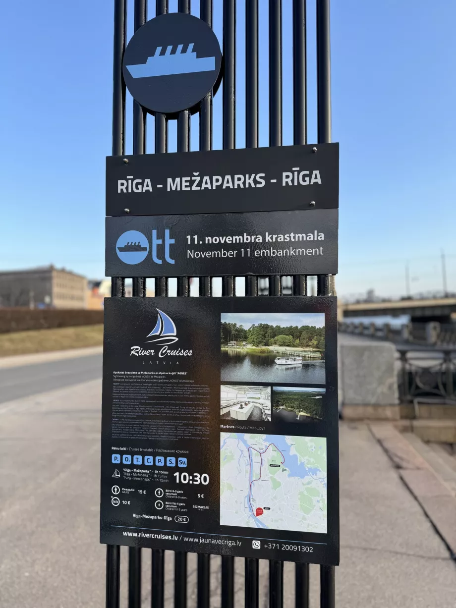 Krydstogt Riga - Mezaparks