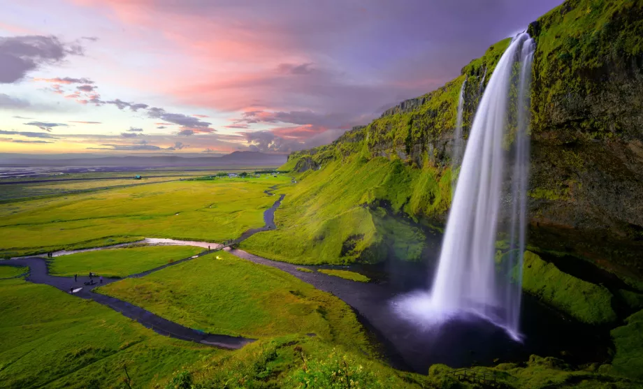 Udsigt over Seljalandsfoss