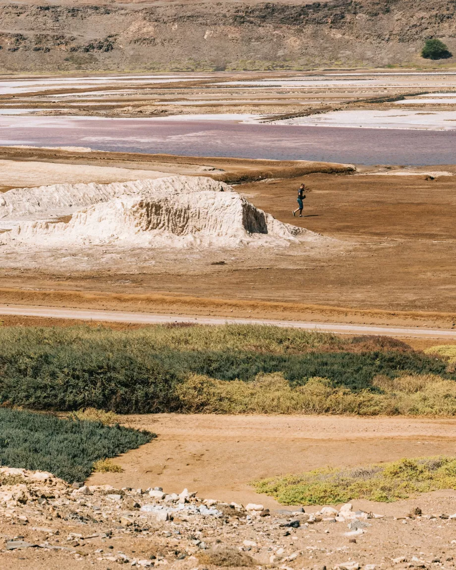 Udsigt over Salinas de Pedra Lume