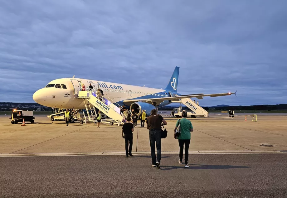 Airbus A320 Fly Lili i České Budějovice lufthavn