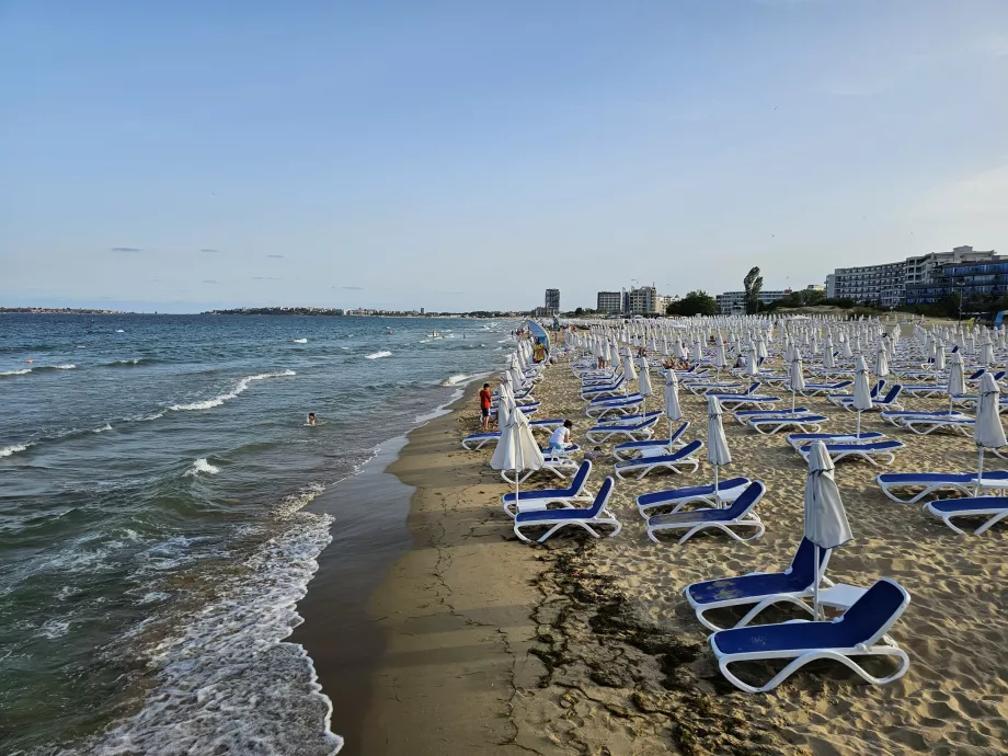 Hovedstranden i Sunny Beach