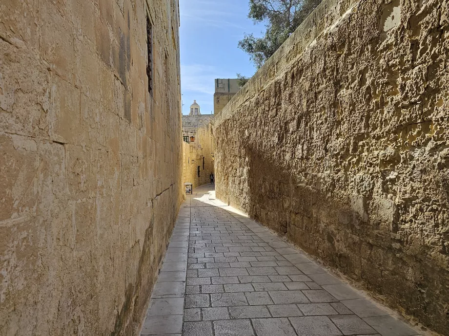 Gaderne i den gamle bydel i Mdina