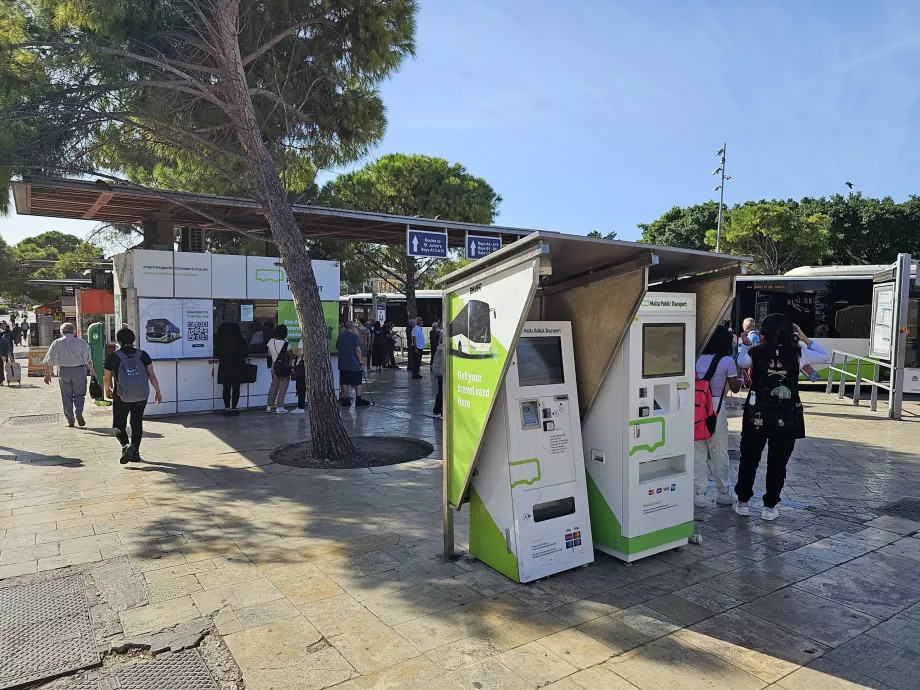 Salgsautomater - Valletta busstation