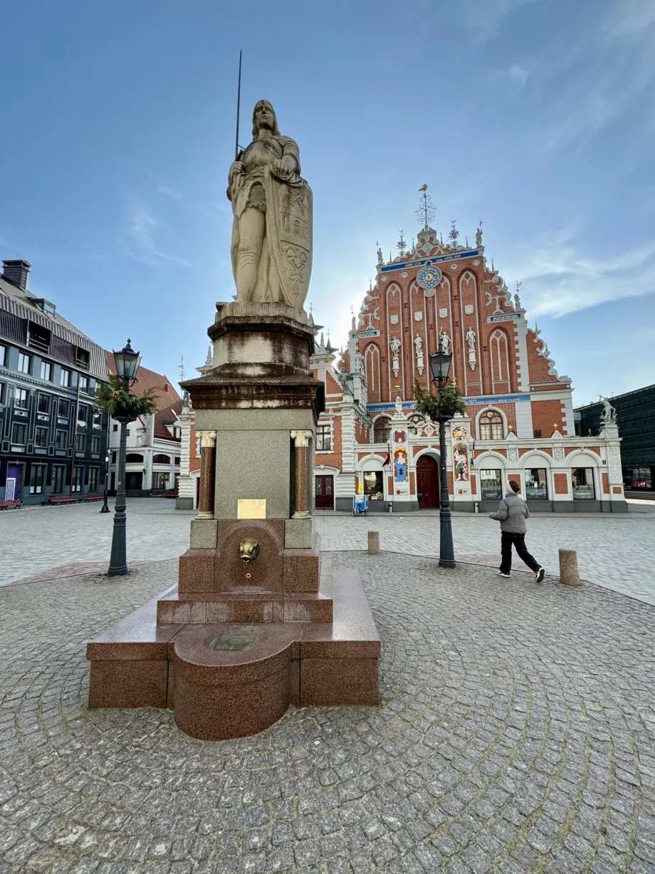 Statue af Roland i Riga