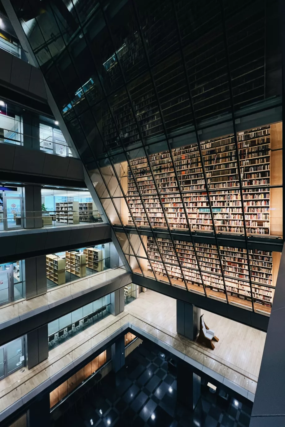 Interiør i Letlands nationalbibliotek