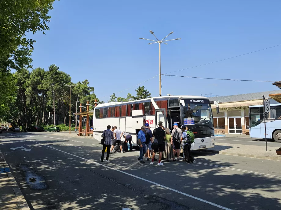 Langdistancebus i retning af Varna