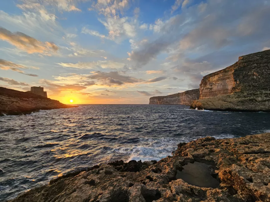 Solnedgang Xlendi