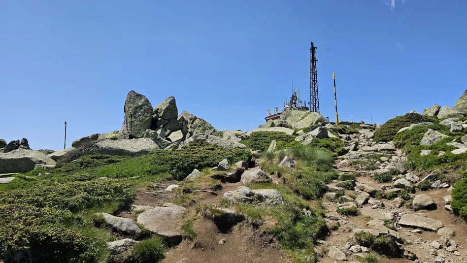 Vitosha-bjergenes højeste top - "Cherni vrh"