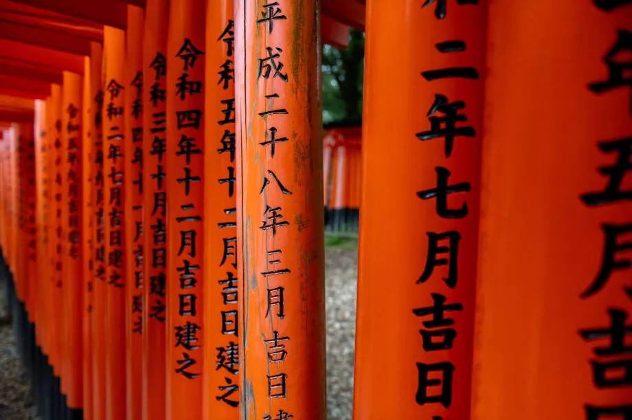 Detalje af torii-porten