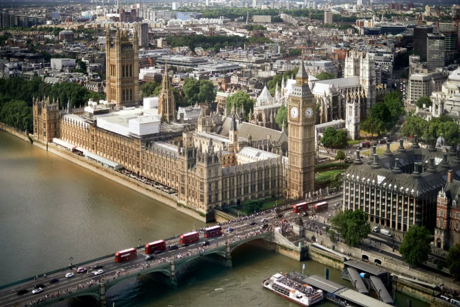 Udsigt til Big Ben og Westminster