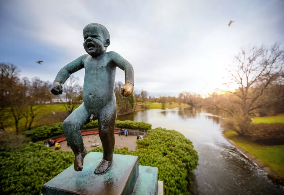 Det skrigende barn, Vigelandsparken