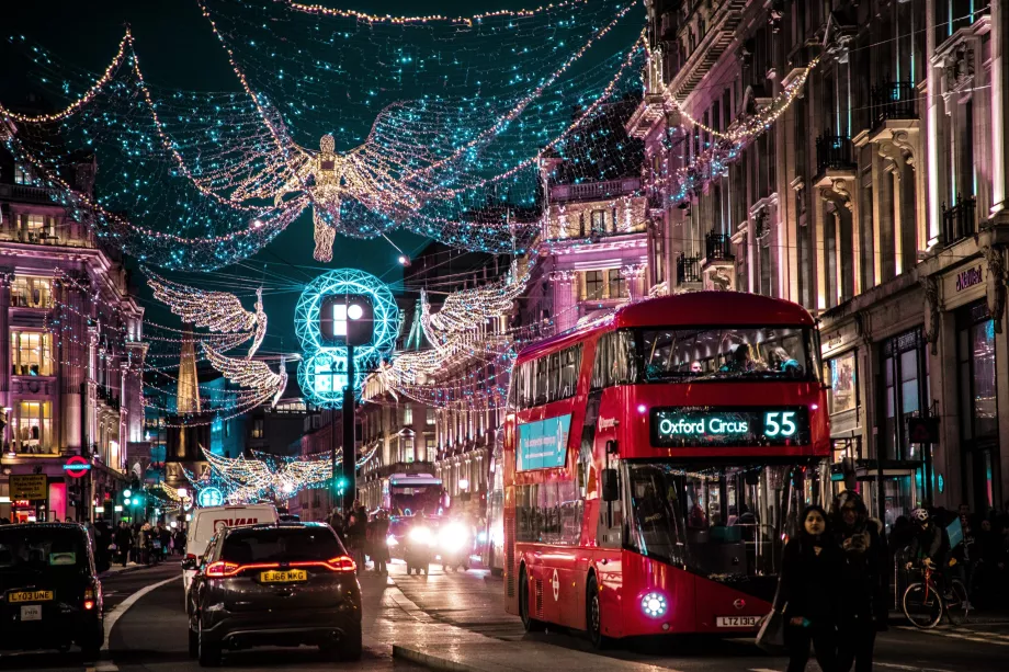 Jul på Oxford Street