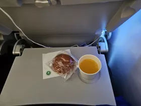 Snack før landing